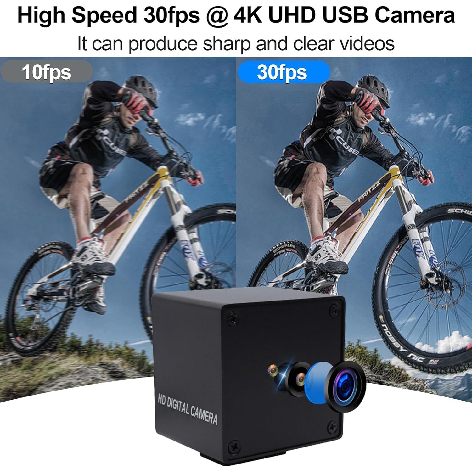 Cámara USB MMlove 48MP Autofoco 4K 30FPS Lente 70°