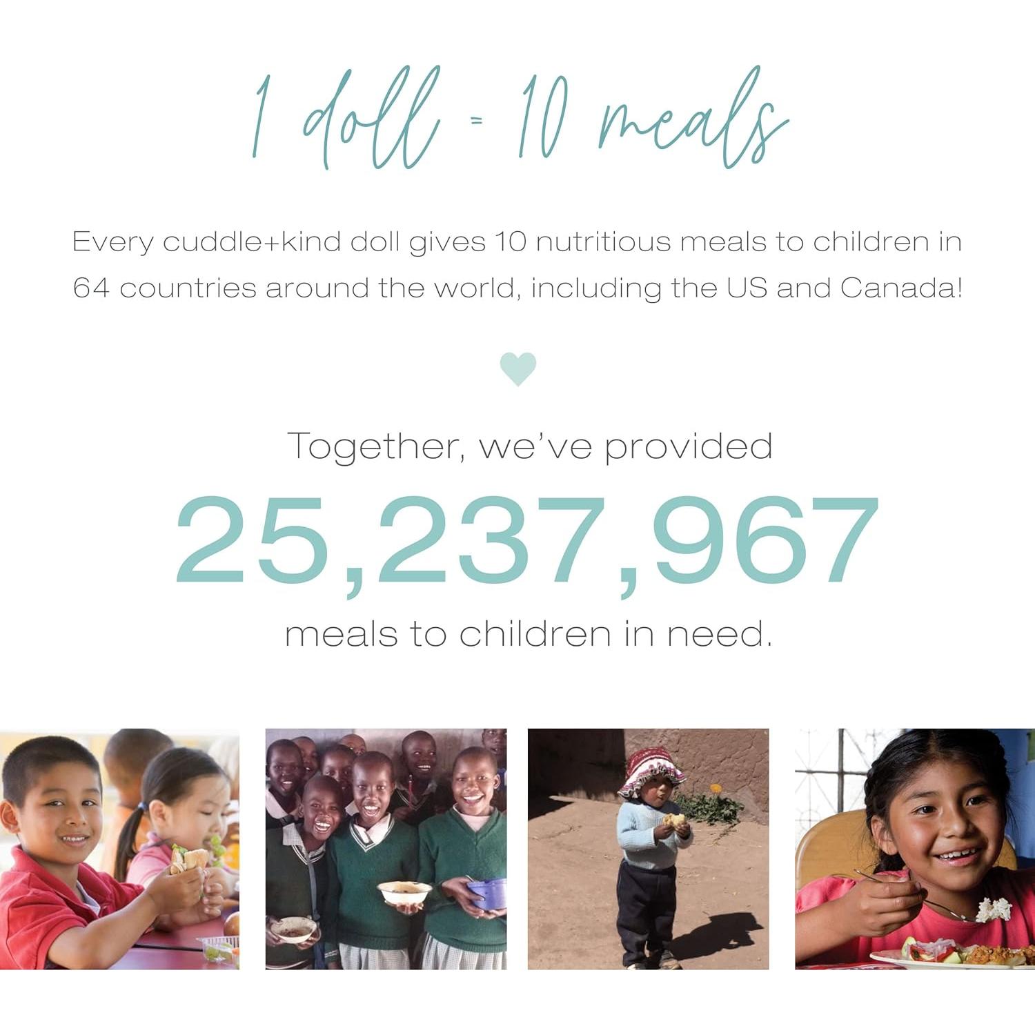 Muñeca Tejida a Mano Cuddle + Kind Penelope Flamenco 33 cm