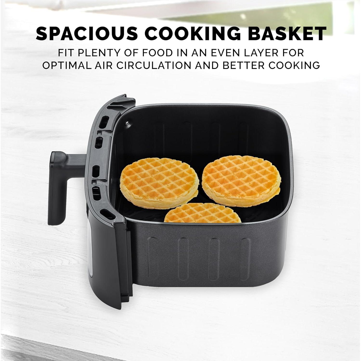 Freidora de Aire Táctil Kalorik 7 Cuartos Negra 1500W