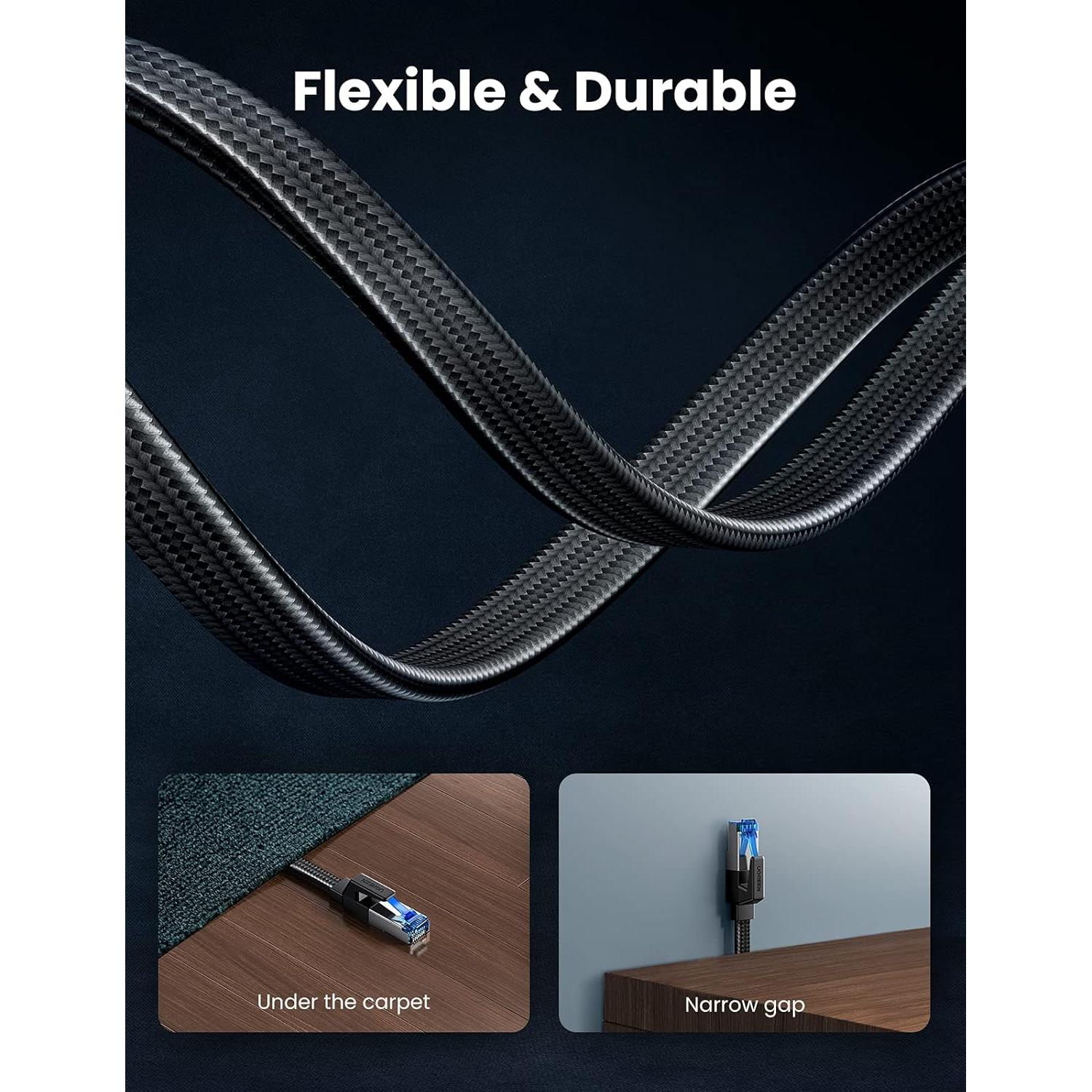 Cable Ethernet UGREEN Cat 8 0.46M 40Gbps 2000MHz RJ45