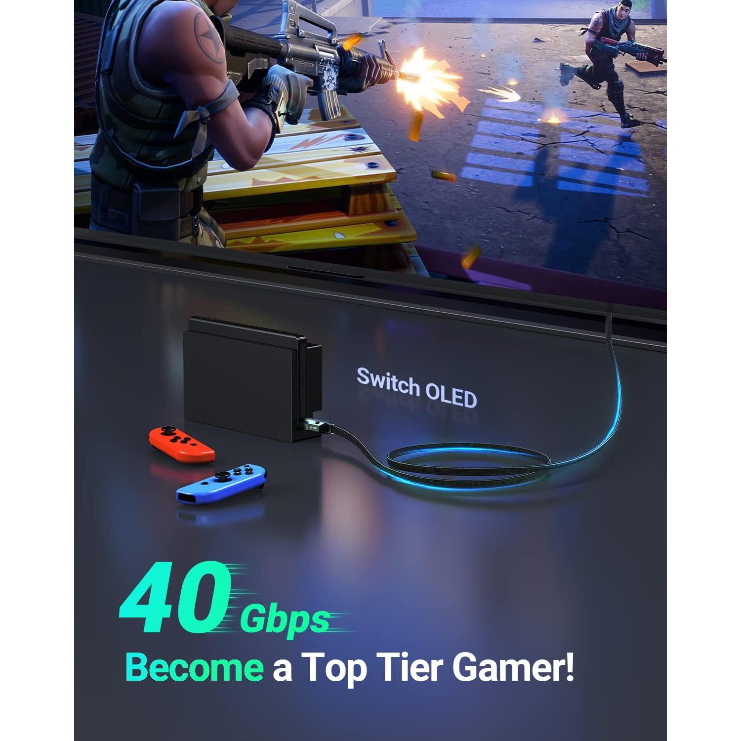 Cable Ethernet UGREEN Cat 8 0.46M 40Gbps 2000MHz RJ45