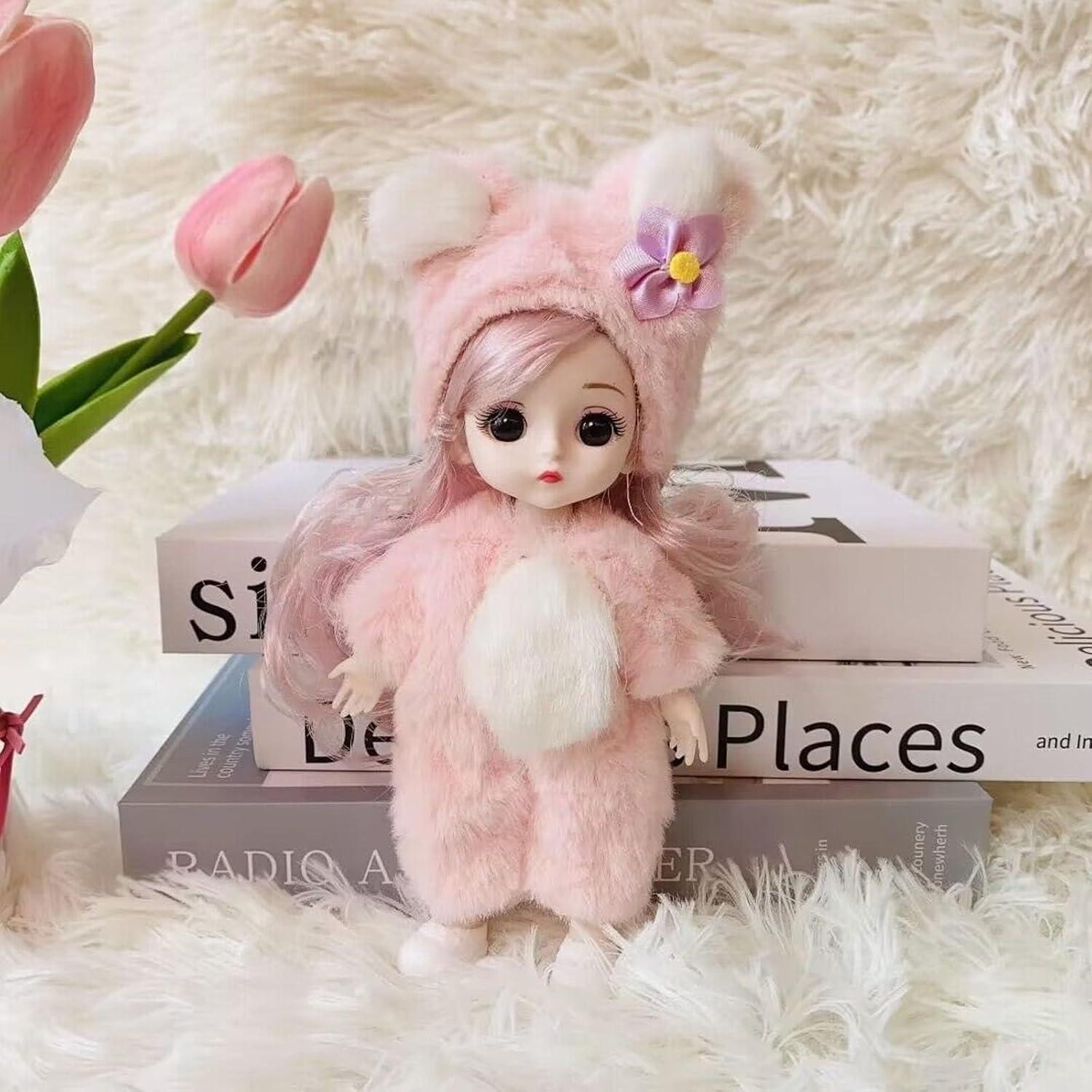 Muñecas Mini Princesa GIKOP 4 Pcs 16.51 cm Ajustables