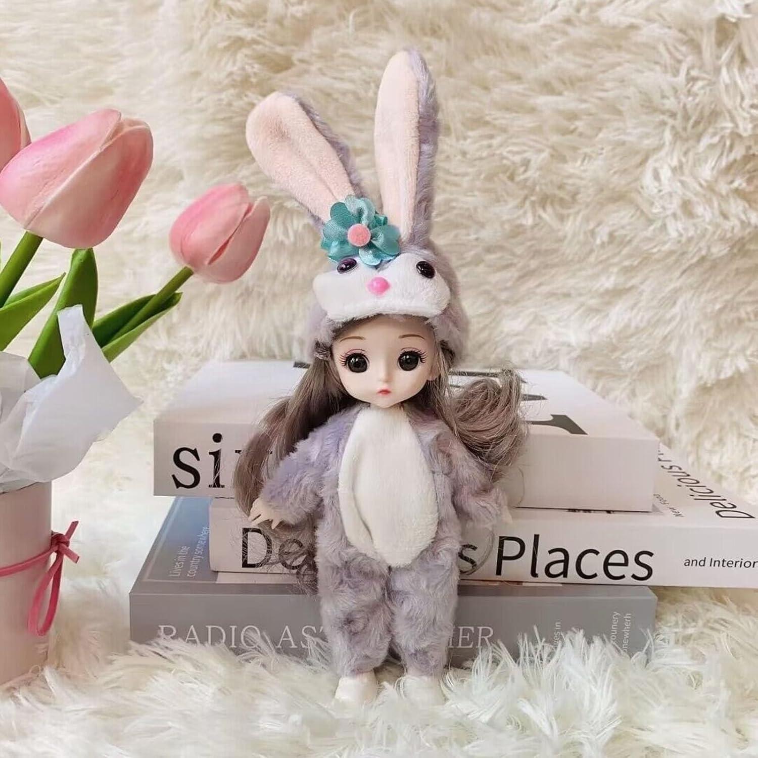 Muñecas Mini Princesa GIKOP 4 Pcs 16.51 cm Ajustables