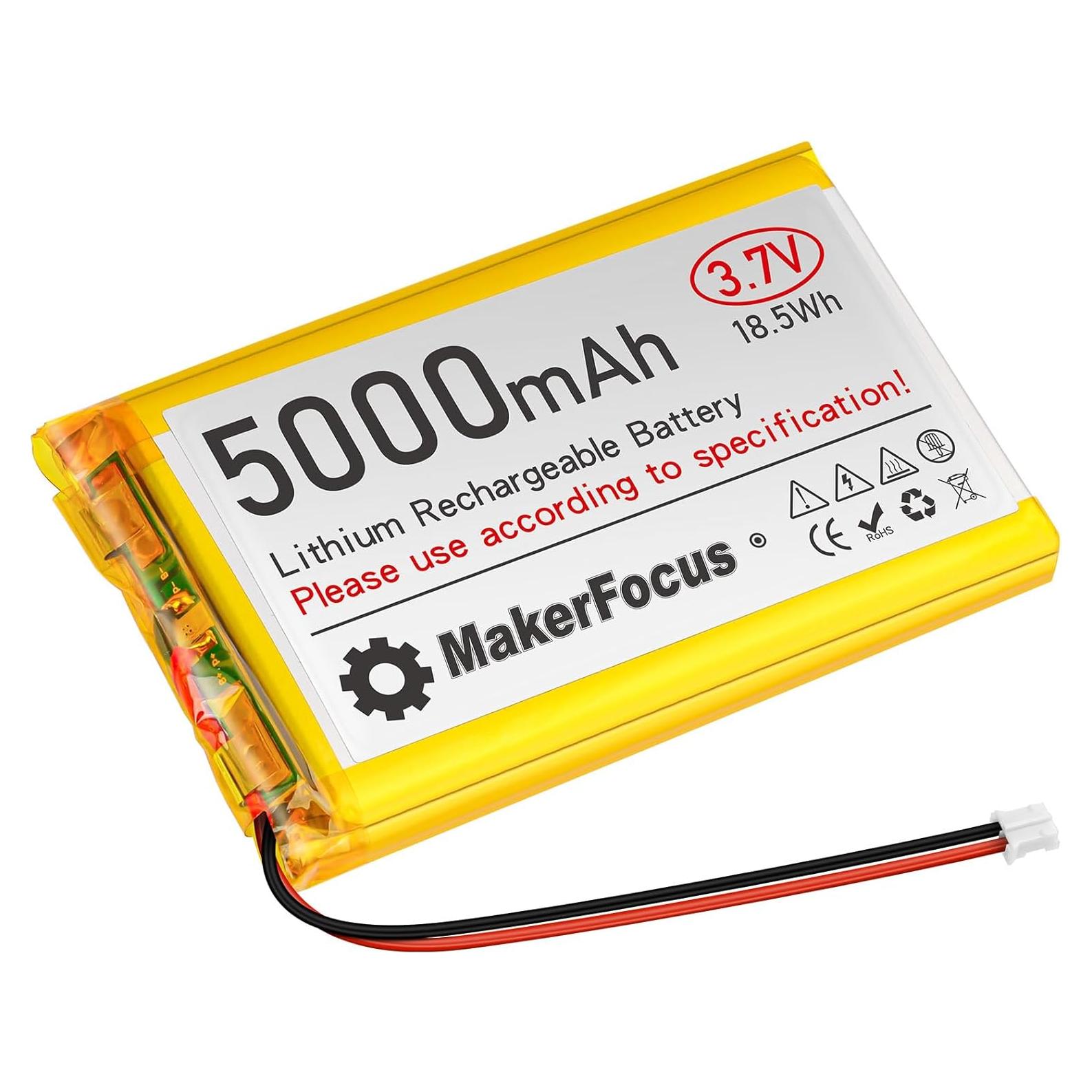 Batería de Polímero de Litio 3.7V 5000mAh YELUFT con Protección