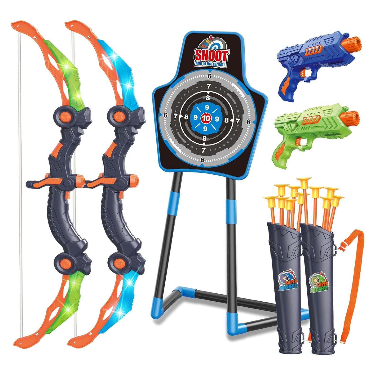 Conjunto de Arco y Flecha SpringFlower con Luz LED - 2 en 1