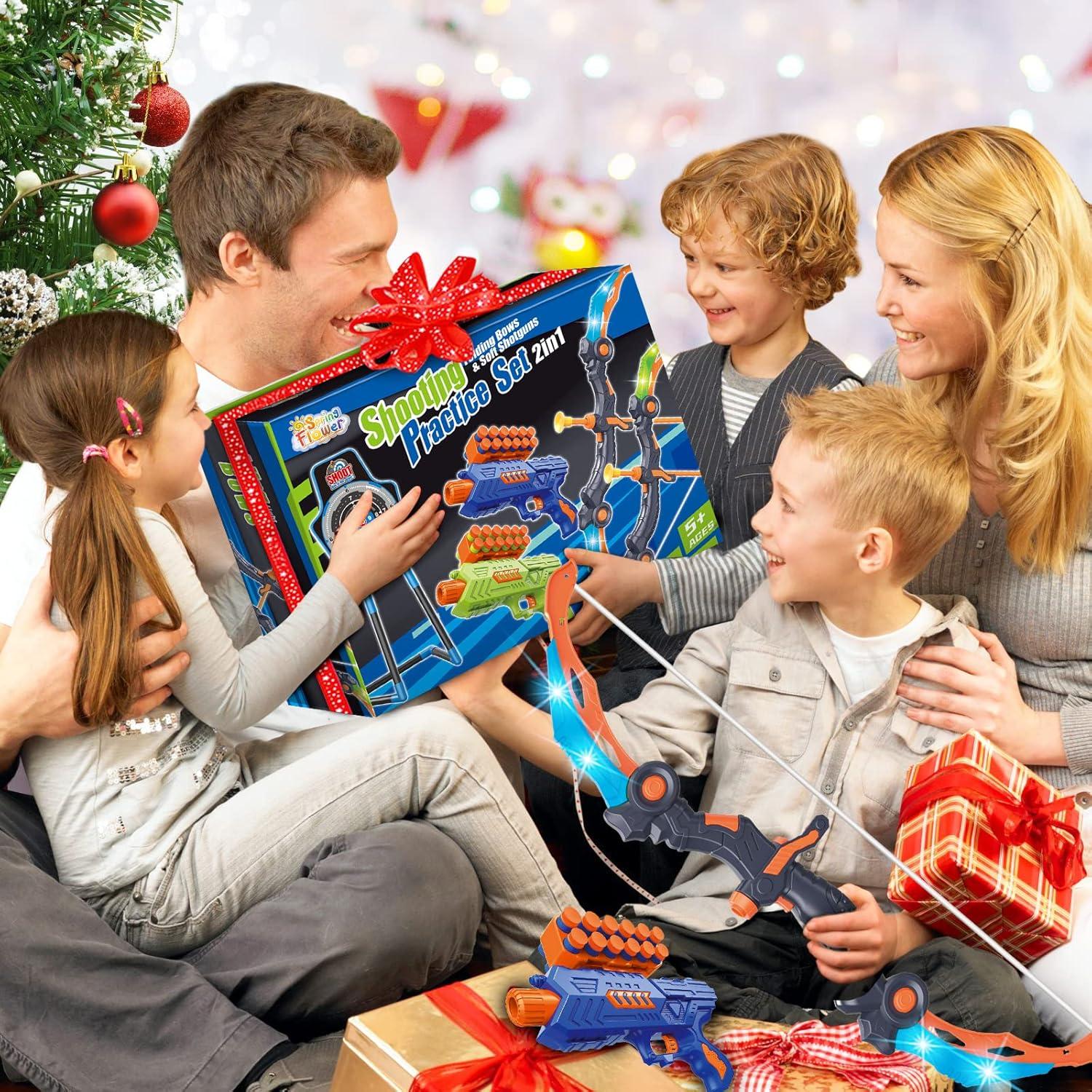 Conjunto de Arco y Flecha SpringFlower con Luz LED - 2 en 1