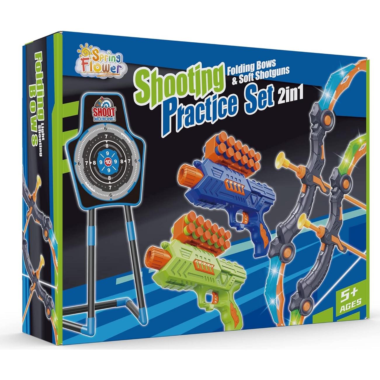 Conjunto de Arco y Flecha SpringFlower con Luz LED - 2 en 1