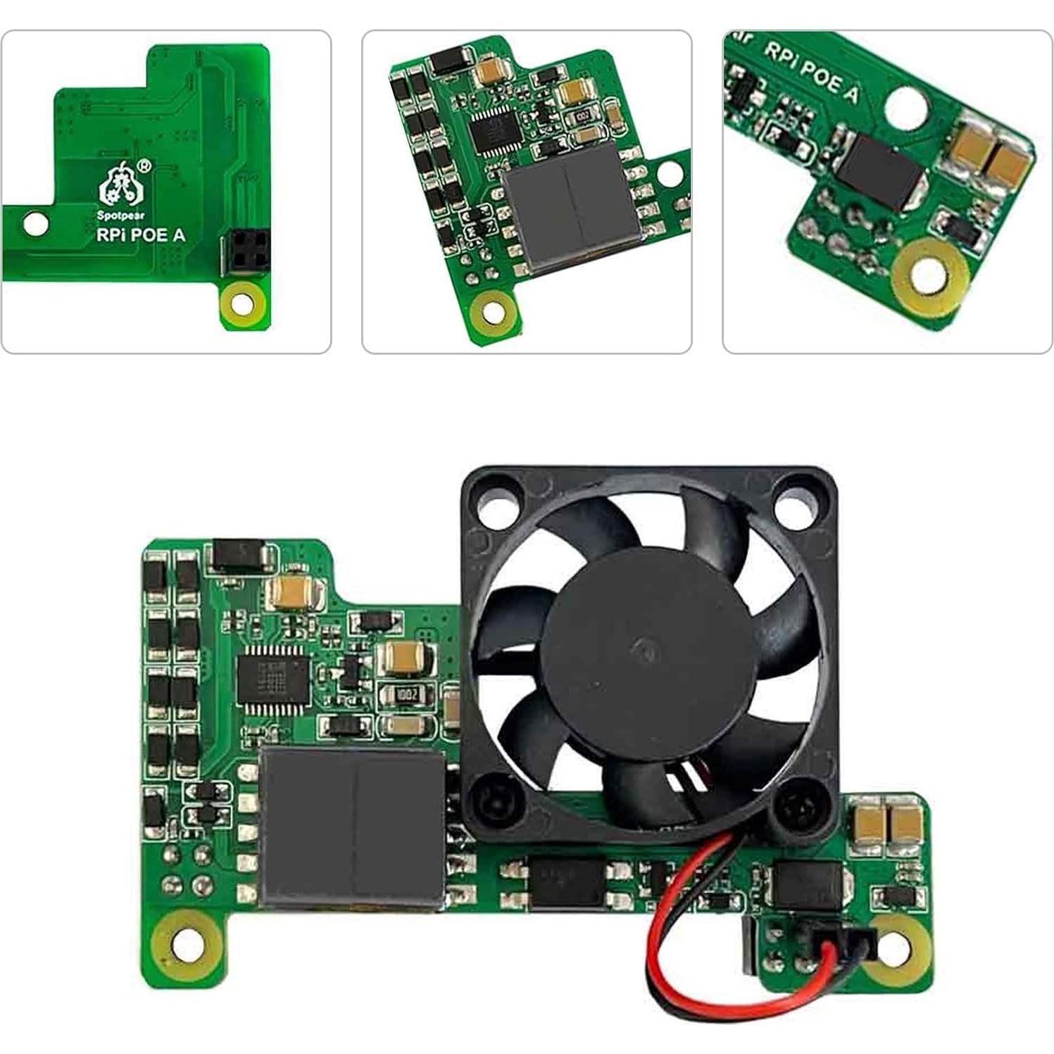 Módulo POE para Raspberry Pi 3B+/4B con Ventilador Viprh