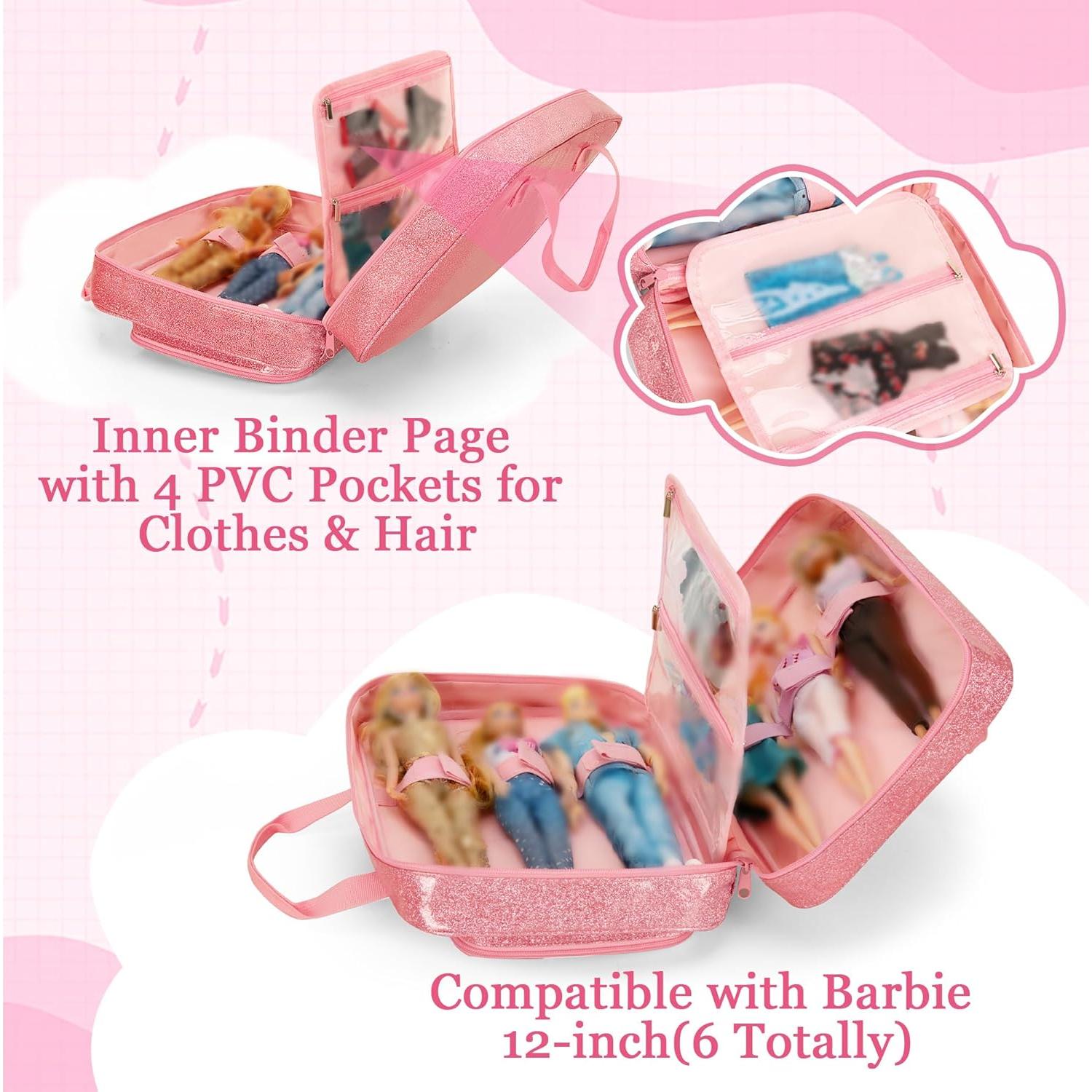 Funda de Transporte LoDrid Rosa para Muñecas de 30 cm