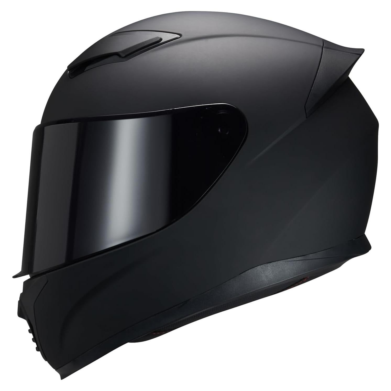 Casco Integral Negro JQF Gear WS-607 XL Aprobado DOT