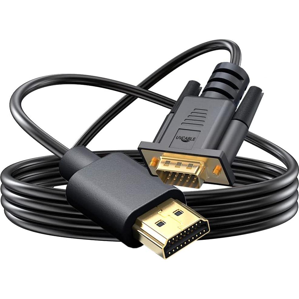 Adaptador HDMI a VGA UV-CABLE 1.83M Macho a Macho 1080p