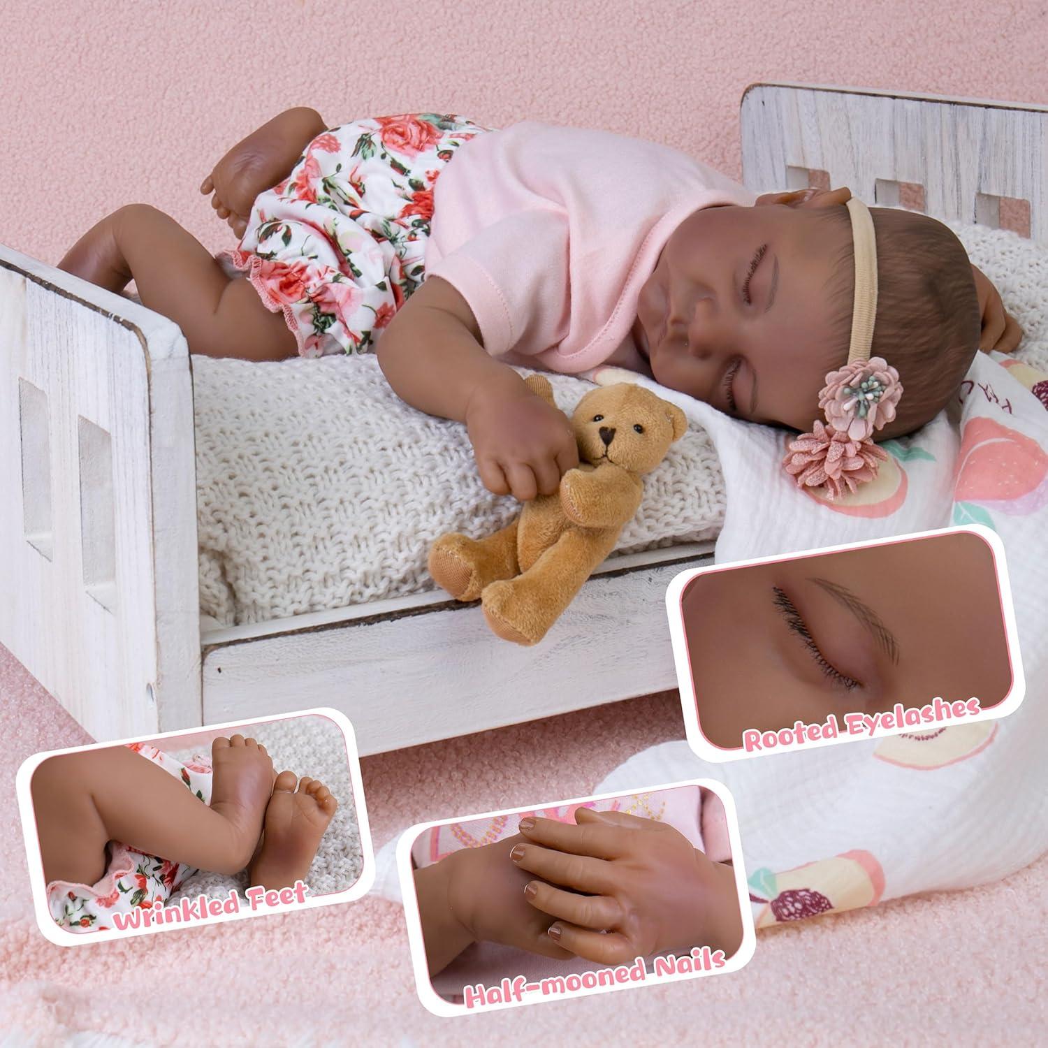 Muñeca Bebé Reborn Milidool 18" Realista con Accesorios