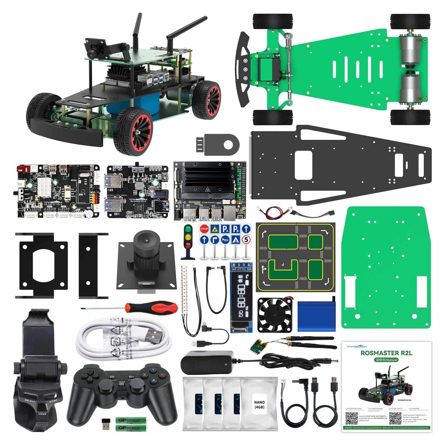 Kit Robótico Yahboom R2L con Piloto Automático y Jetson Nano