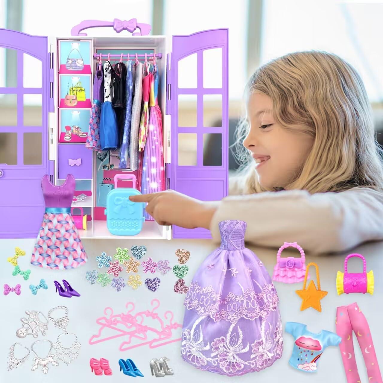 Kit de Ropa y Accesorios para Muñecas VLUSSO 92 Piezas