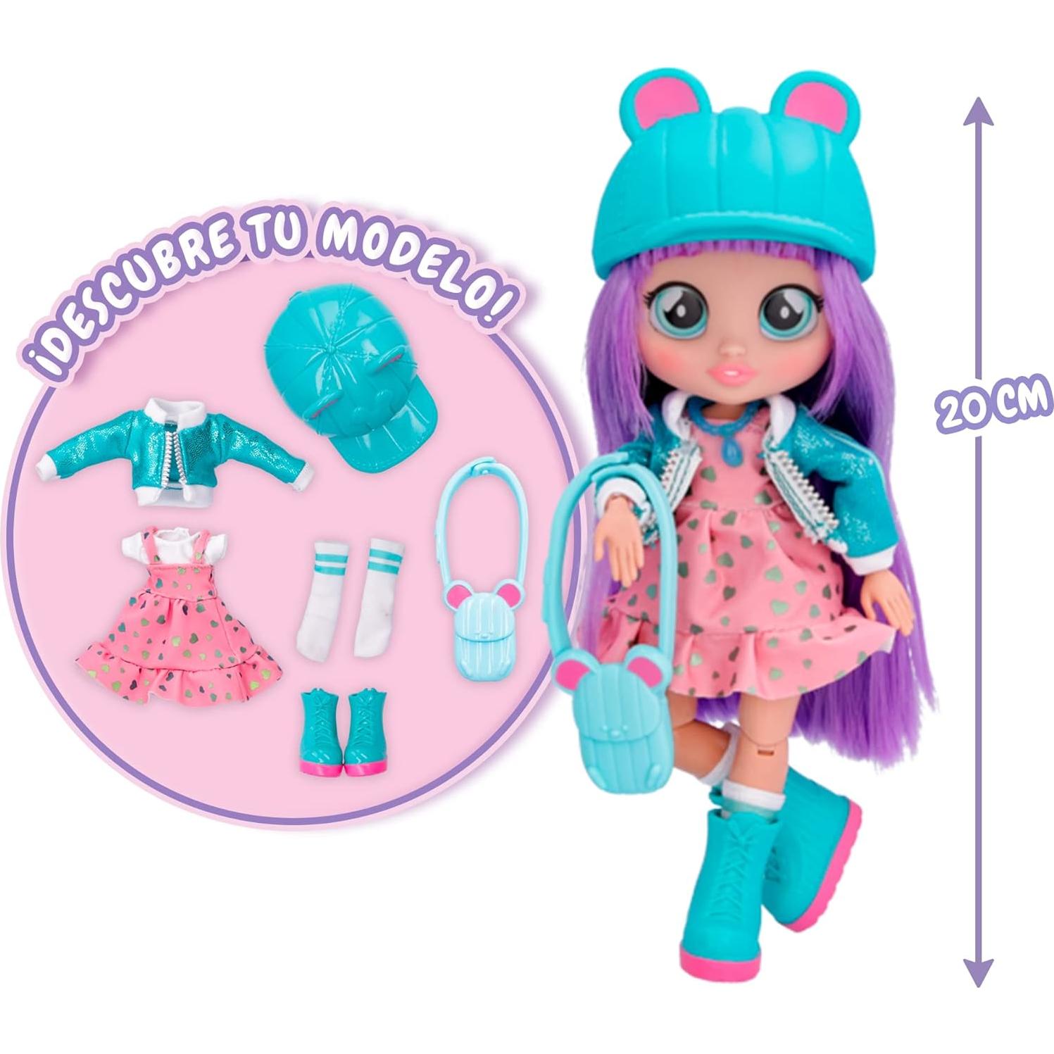 Muñeca Cry Babies BFF Lala 19.8 cm con 9+ Sorpresas y Accesorios