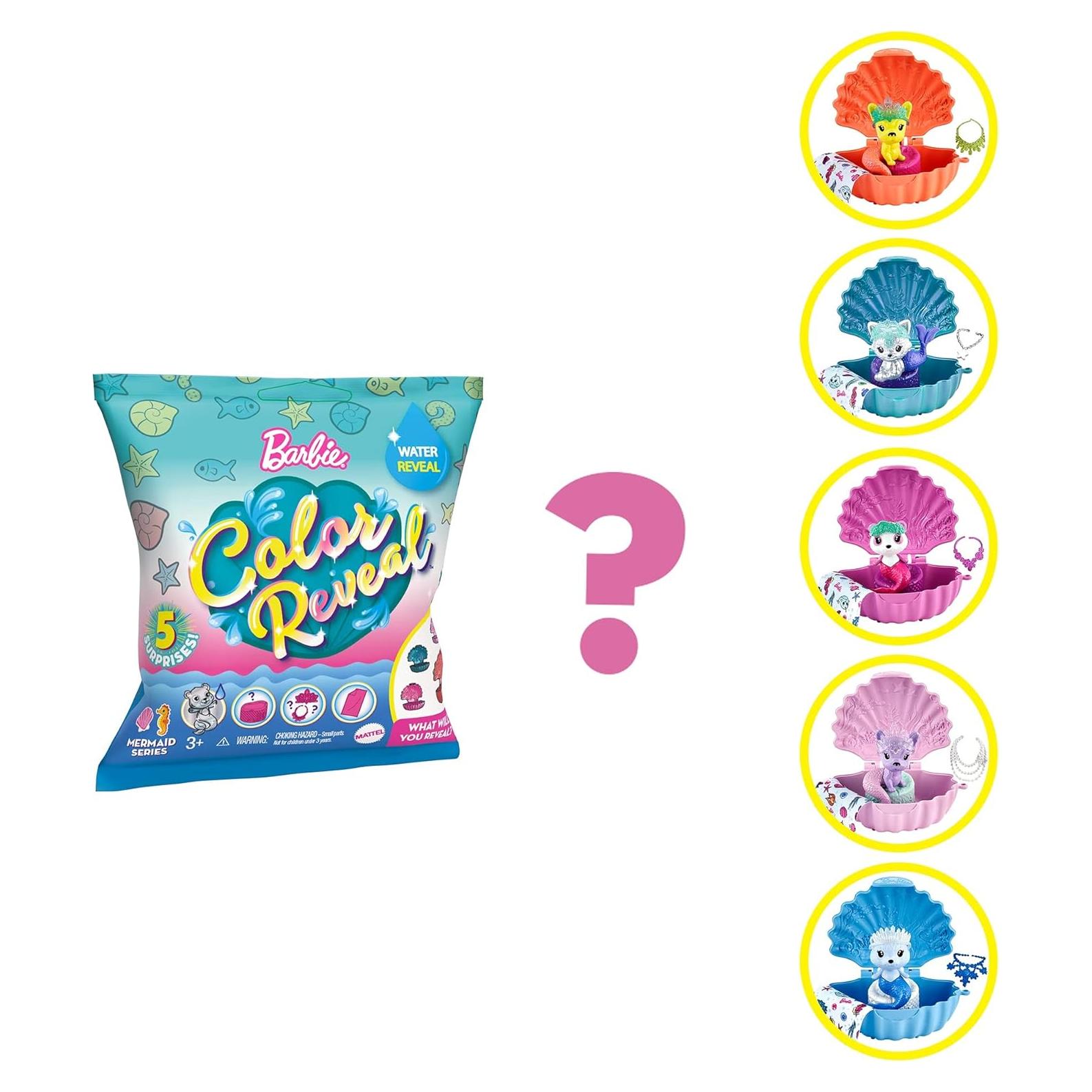 Barbie Revelación de Color Animales Marinos con Concha