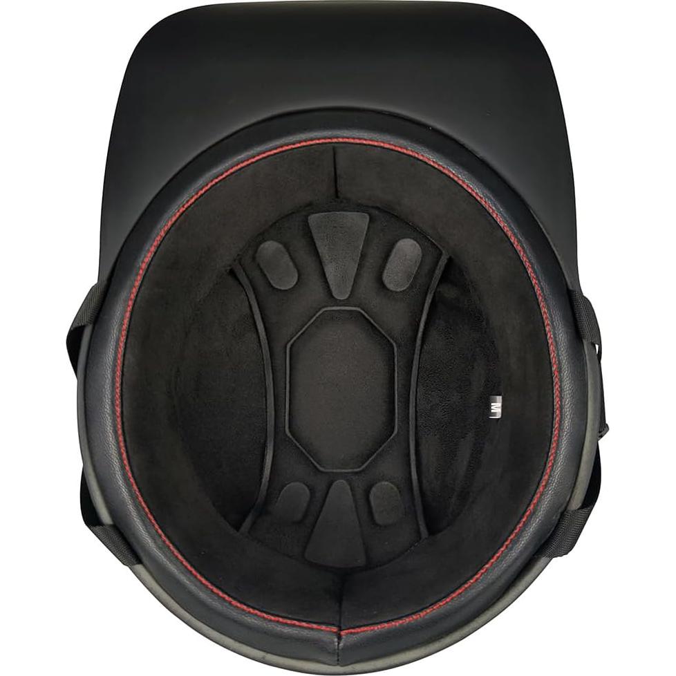 Casco de motocicleta DJGLKREJG Retro Negro Mediano