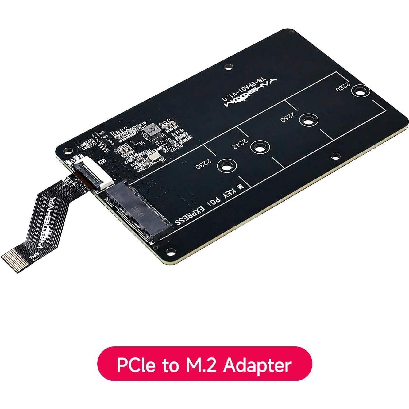 Adaptador Yahboom PCIe a M.2 para Raspberry Pi 5 - Soporta SSD 2230-2280
