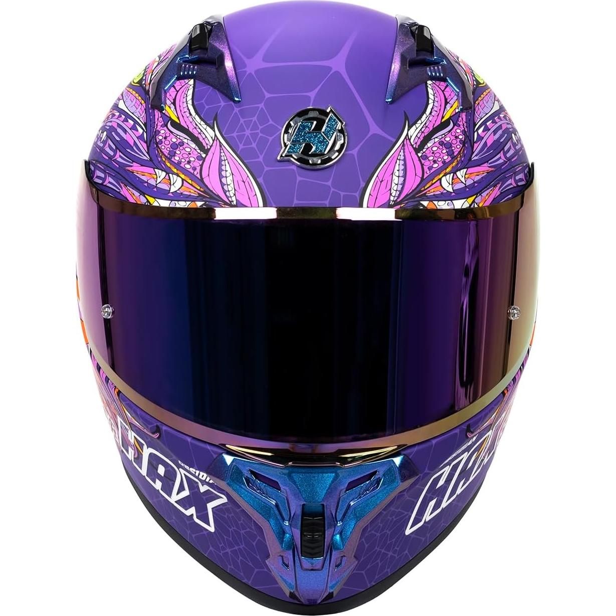 Casco Integral HAX Obsidian 17 Doble Visor Rosa Adulto