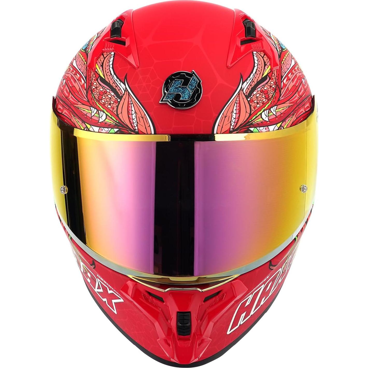 Casco Integral HAX Obsidian Pro Doble Visor Rosa 2.1kg