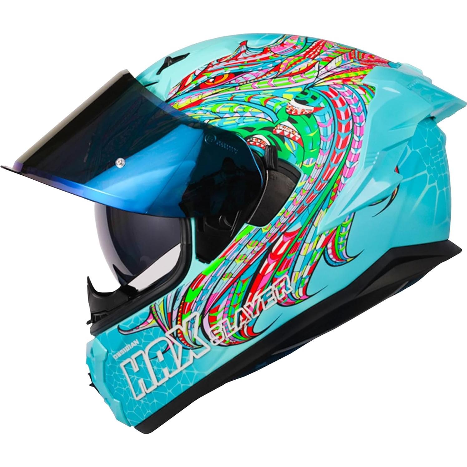 Casco Integral HAX Obsidian Pro Rosa Doble Visera 2.1kg