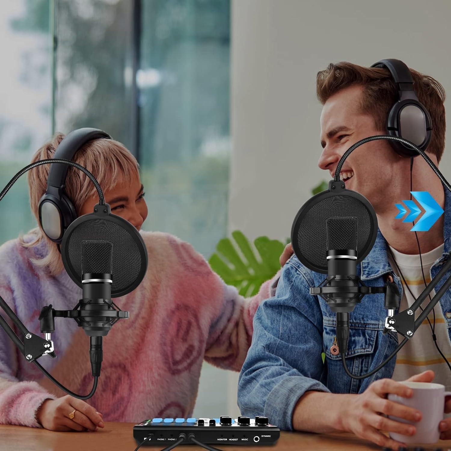 Kit de Podcast Profesional HS-AP203-2 para 2 Personas