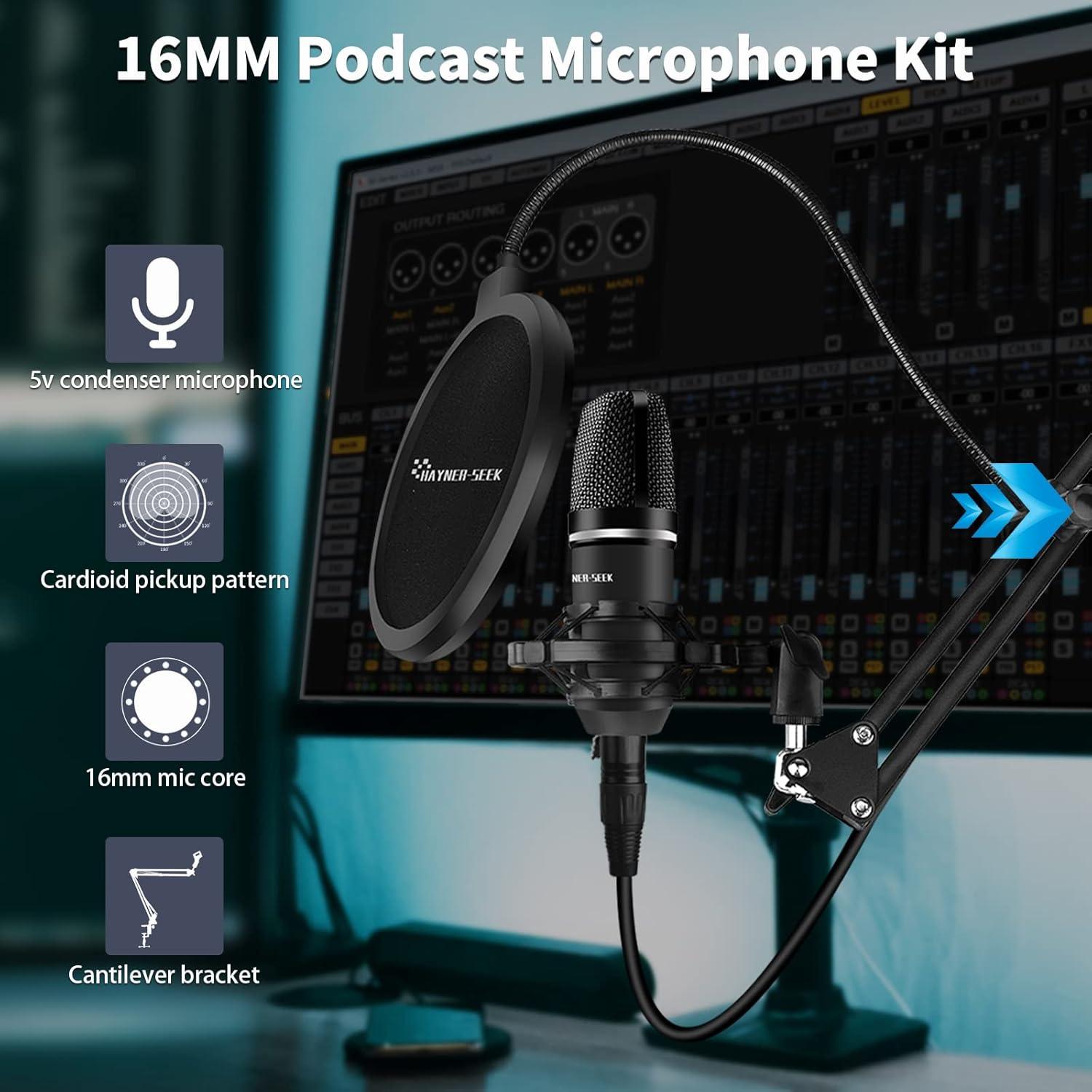Kit de Podcast Profesional HS-AP203-2 para 2 Personas