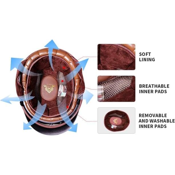 Casco de motocicleta VCOROS F-07 con visera solar XXL