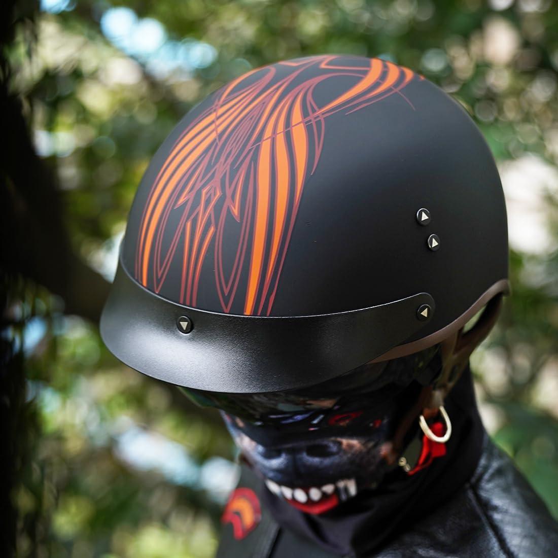 Casco de motocicleta VCOROS F-07 XL con visera solar