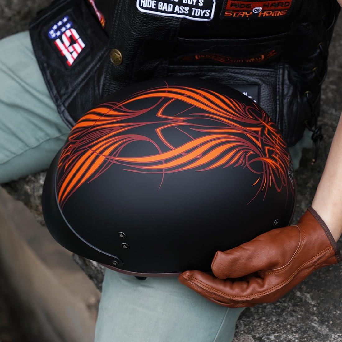 Casco de motocicleta VCOROS F-07 XL con visera solar