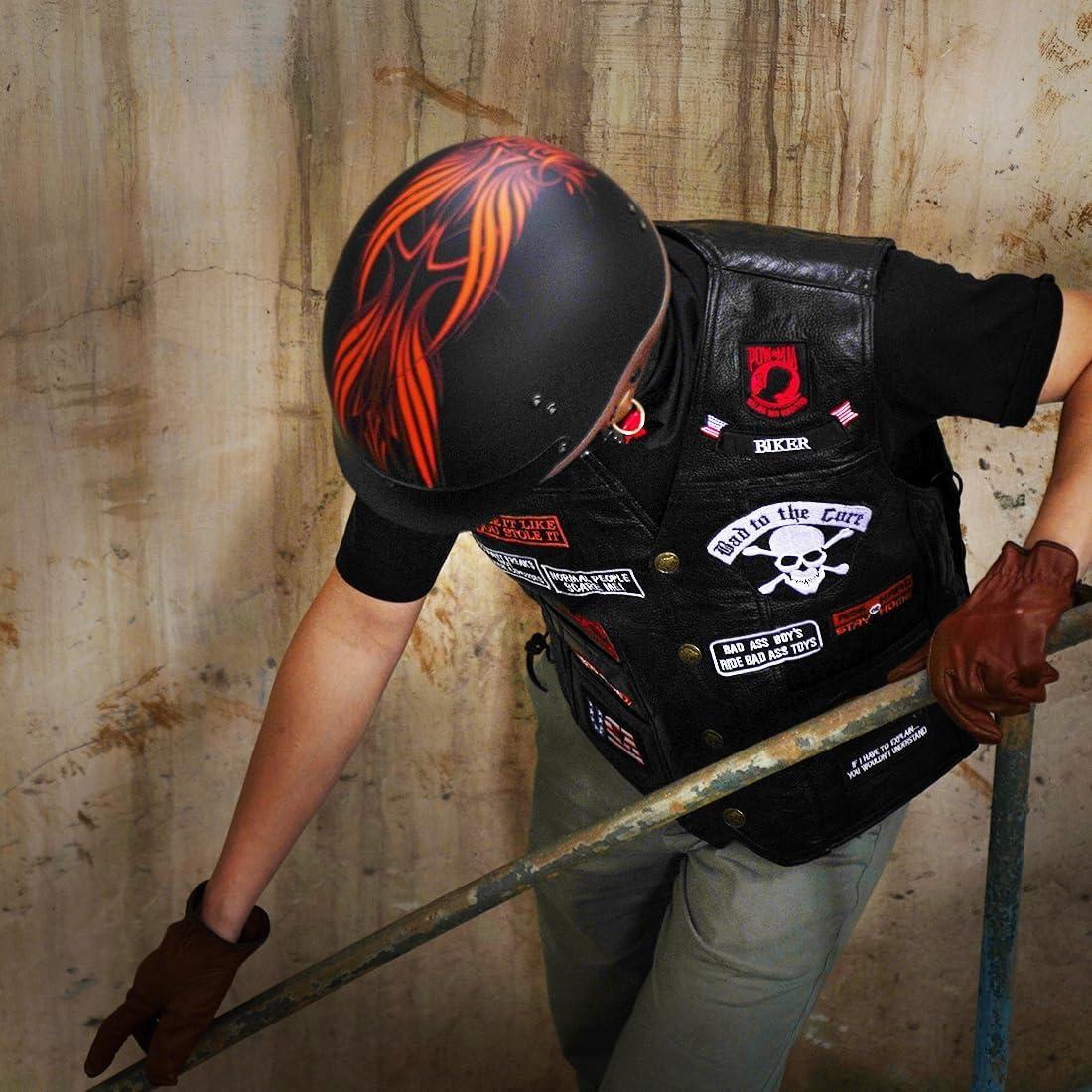 Casco de motocicleta VCOROS F-07 XL con visera solar