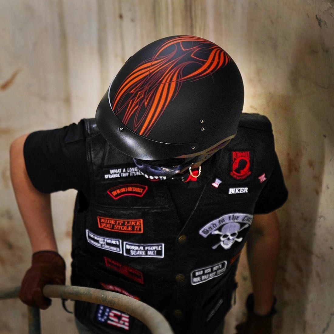 Casco de motocicleta VCOROS F-07 con visera solar L