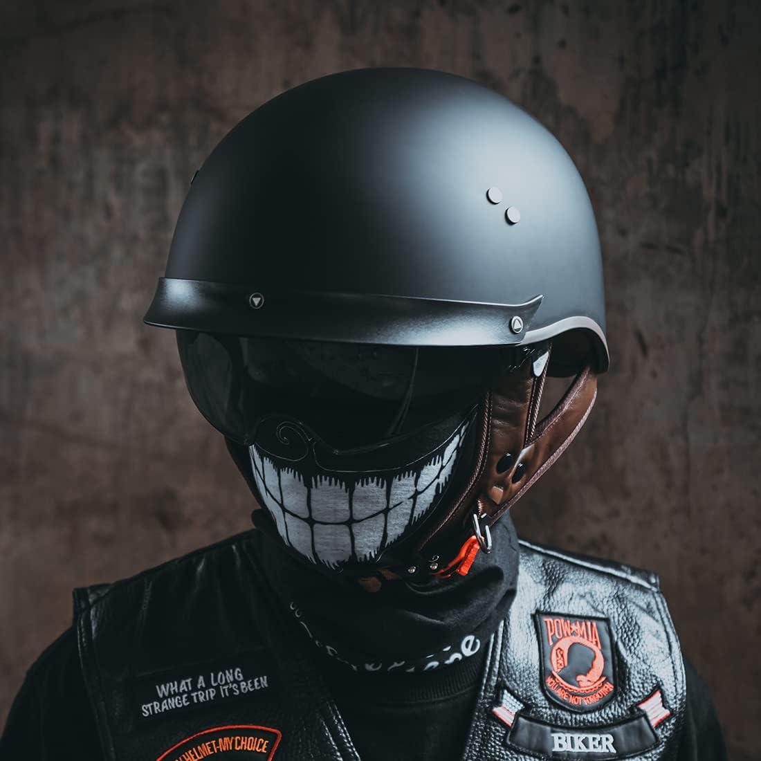 Casco de motocicleta VCOROS F-07 con visera solar M