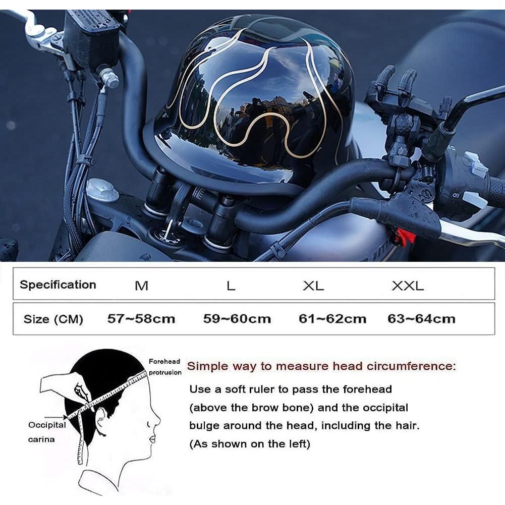 Casco Vintage Alemán ACLFF M-L 57-60cm para Motocicleta