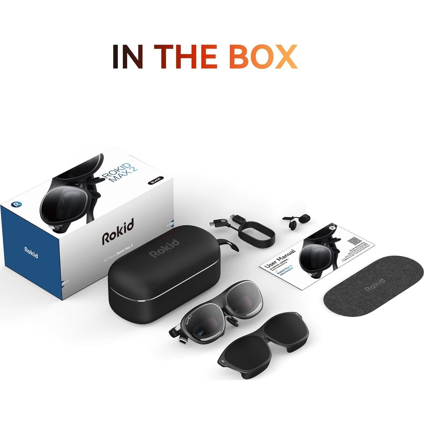 Gafas AR Rokid Joy 2 con Estación, Pantalla Micro-OLED 215"