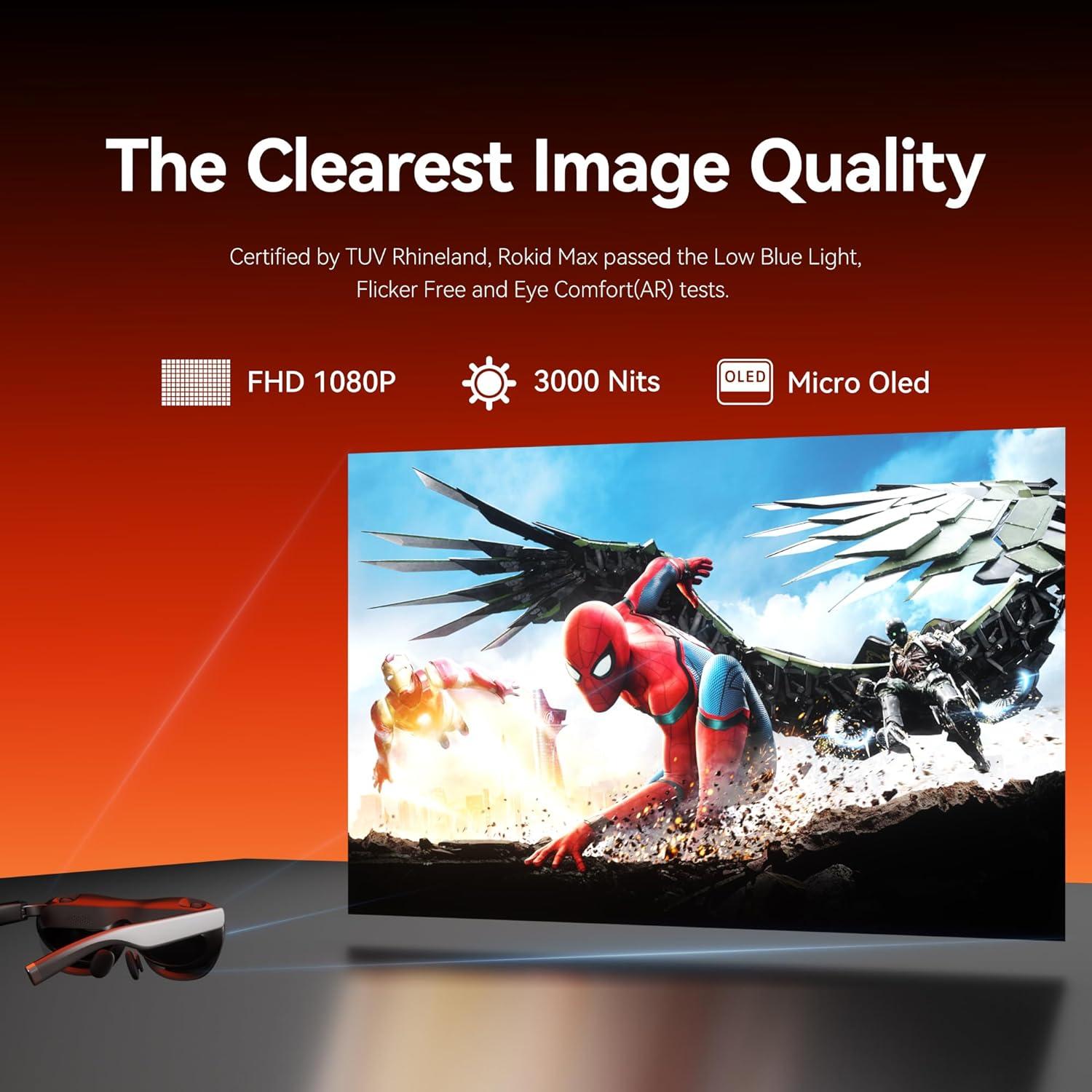 Gafas AR Rokid Max 2 con Pantalla Micro-OLED 215"