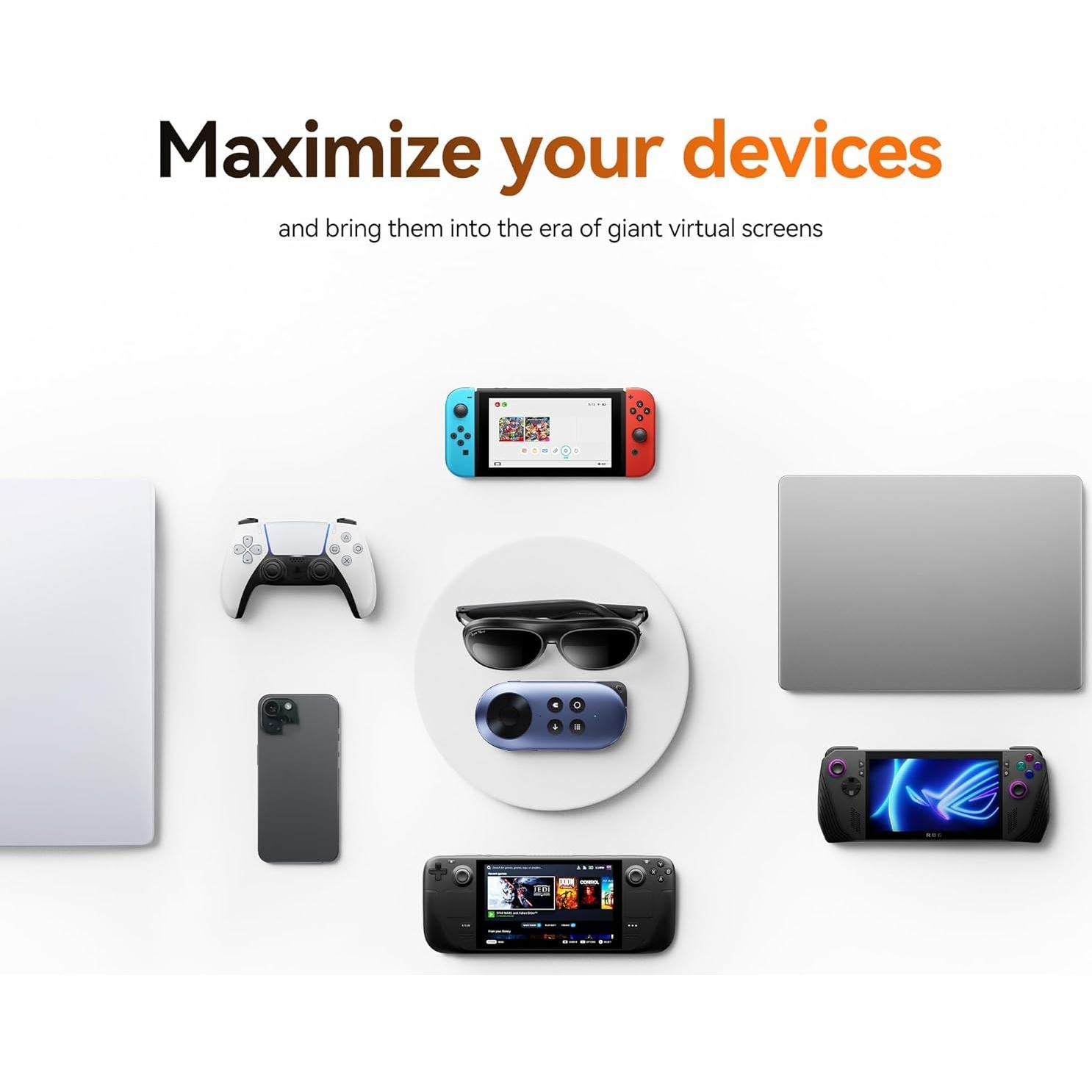 Gafas AR Rokid Max 2 con Pantalla Micro-OLED 215"