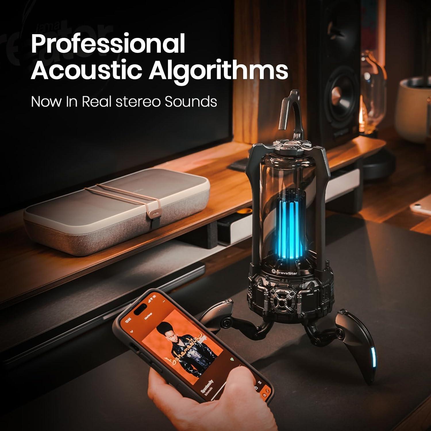 Altavoz Bluetooth Portátil Gravastar Supernova 65W Amarillo