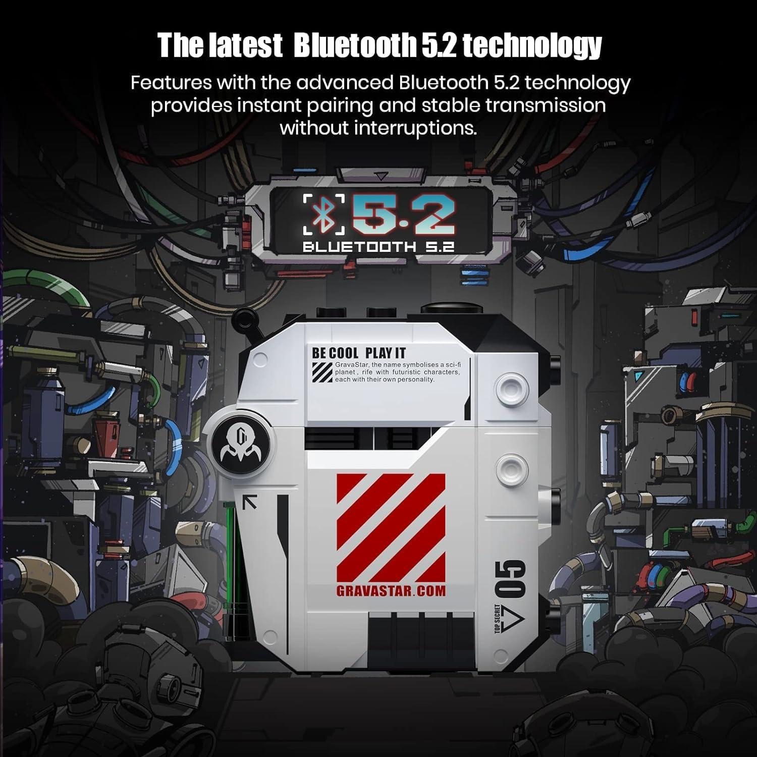 Gravastar Supernova Portable Bluetooth Speaker with Wireless Earbuds Sirius P5