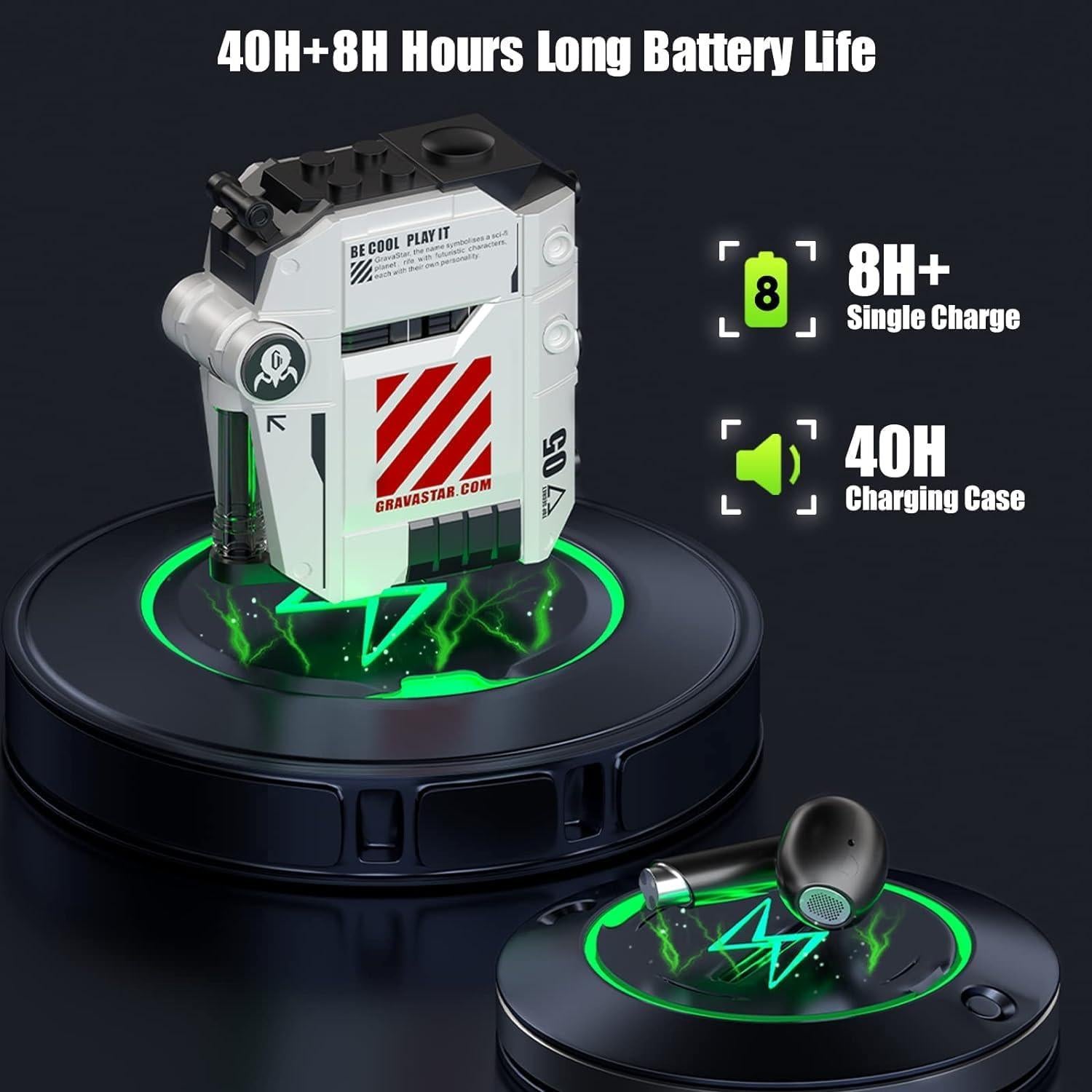 Gravastar Supernova Portable Bluetooth Speaker with Wireless Earbuds Sirius P5