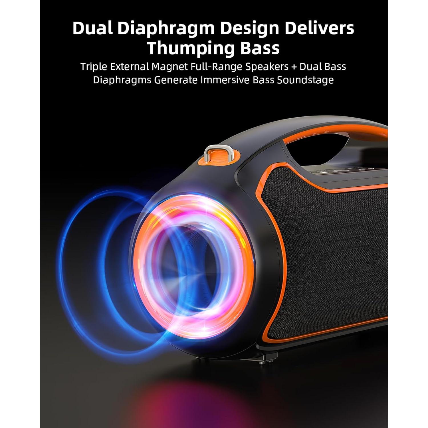 Altavoz Bluetooth Portátil VUOPAX B48A 240W Resistente al Agua