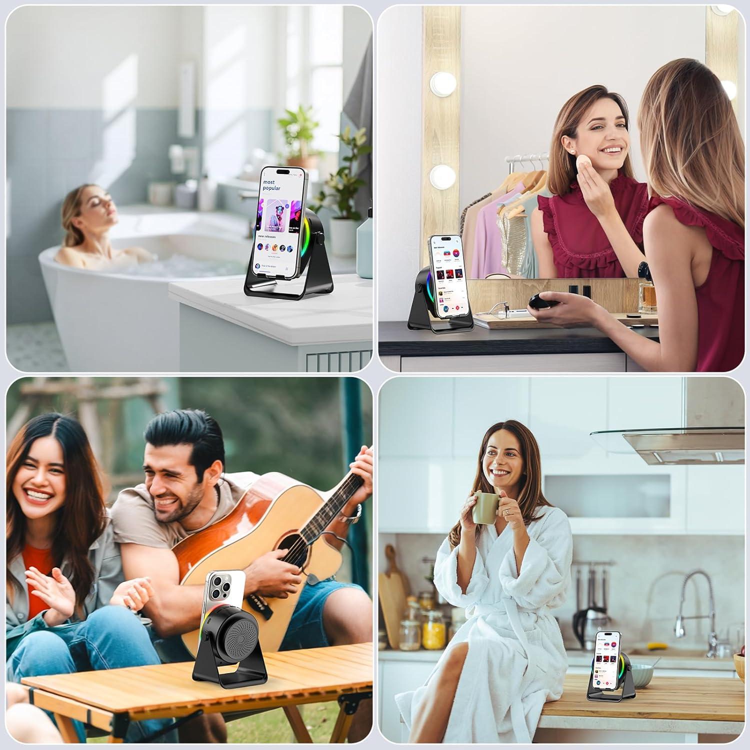 Altavoz Inalámbrico GIM 4 en 1 con Luz RGB y Soporte Ajustable