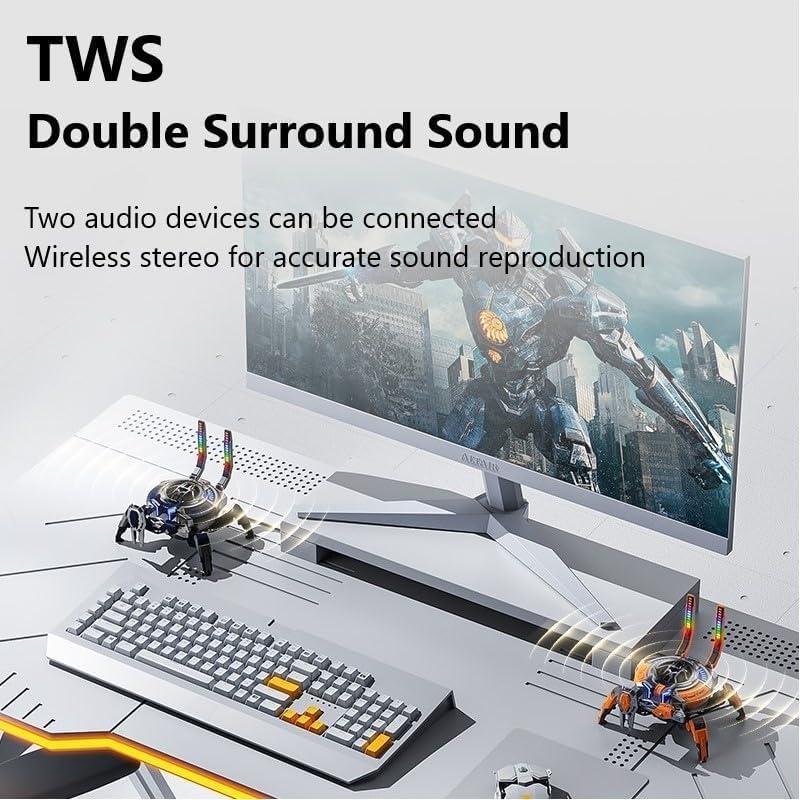 Altavoz Bluetooth LUCOJET Cangrejo Mecánico 10W LED 8H Naranja