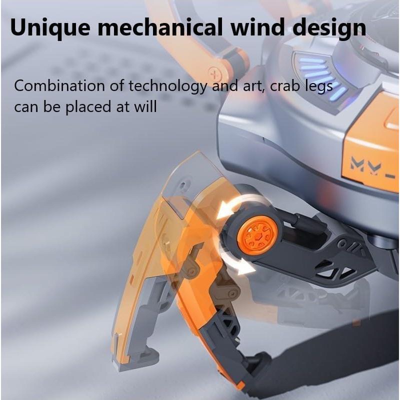 Altavoz Bluetooth LUCOJET Cangrejo Mecánico 10W LED 8H Naranja