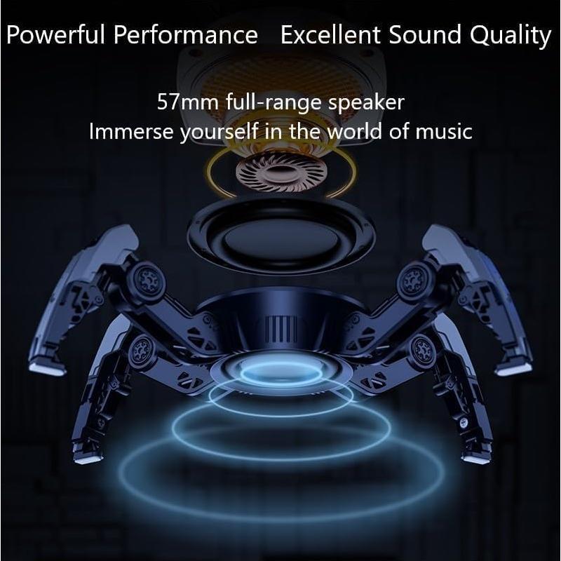 Altavoz Bluetooth LUCOJET Cangrejo Mecánico 10W LED 8H Naranja