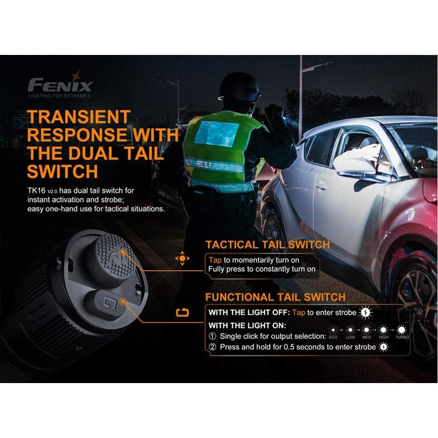 Linterna Táctica Fenix TK16 V2.0 3100 Lúmenes USB-C