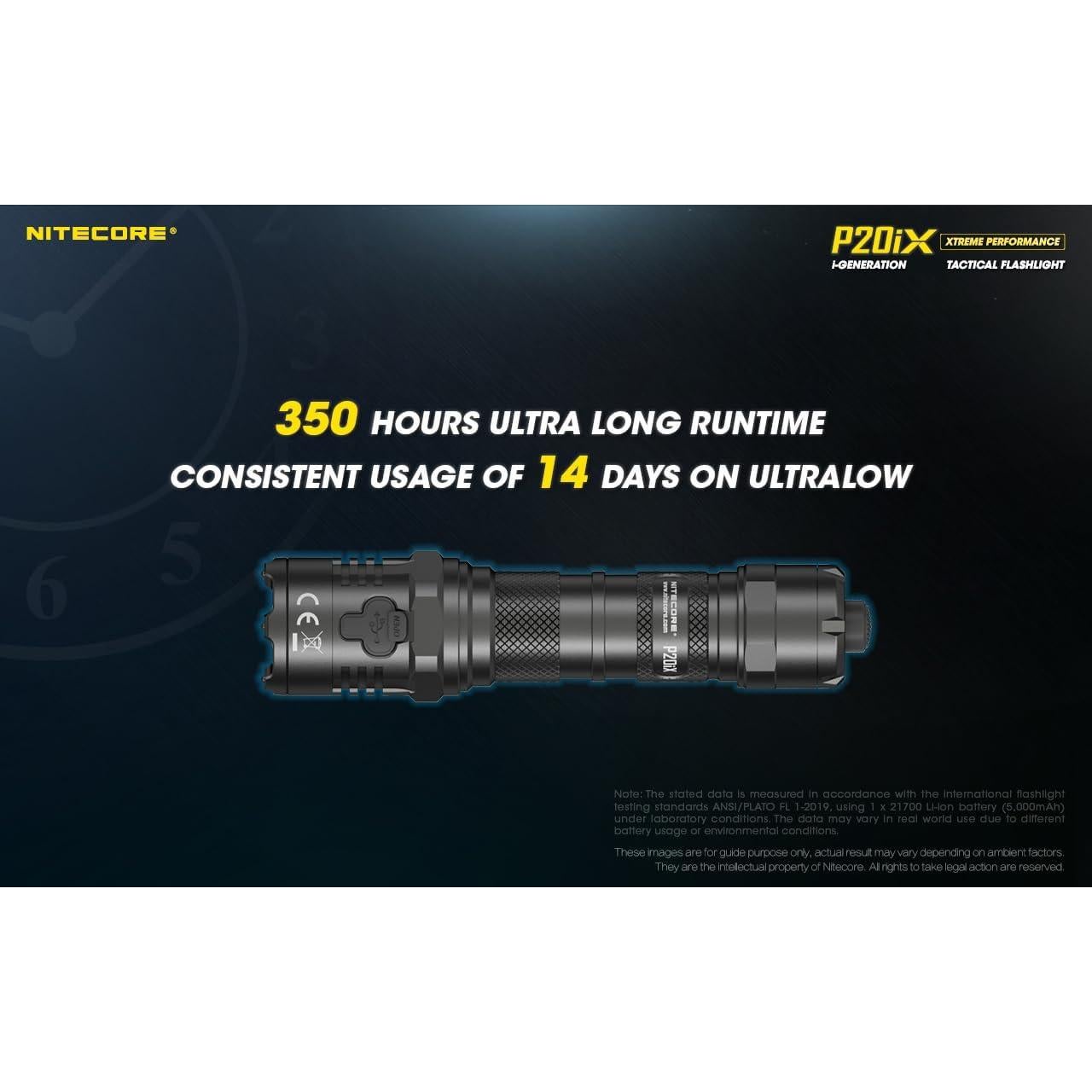 Linterna táctica Nitecore P20iX 4000 lúmenes recargable USB-C