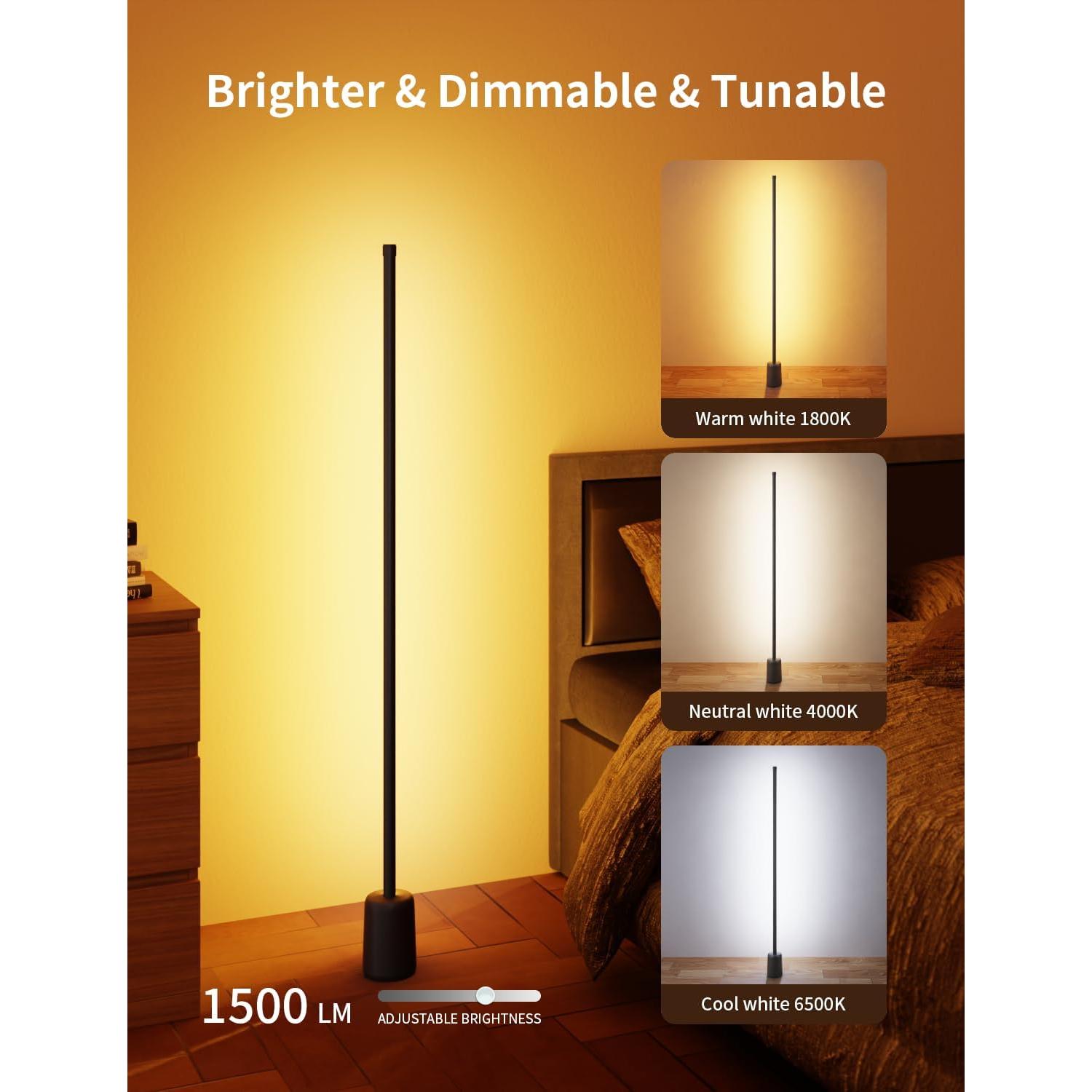 Lámpara de Esquina LED Ailofy 1500lm RGBW Control App