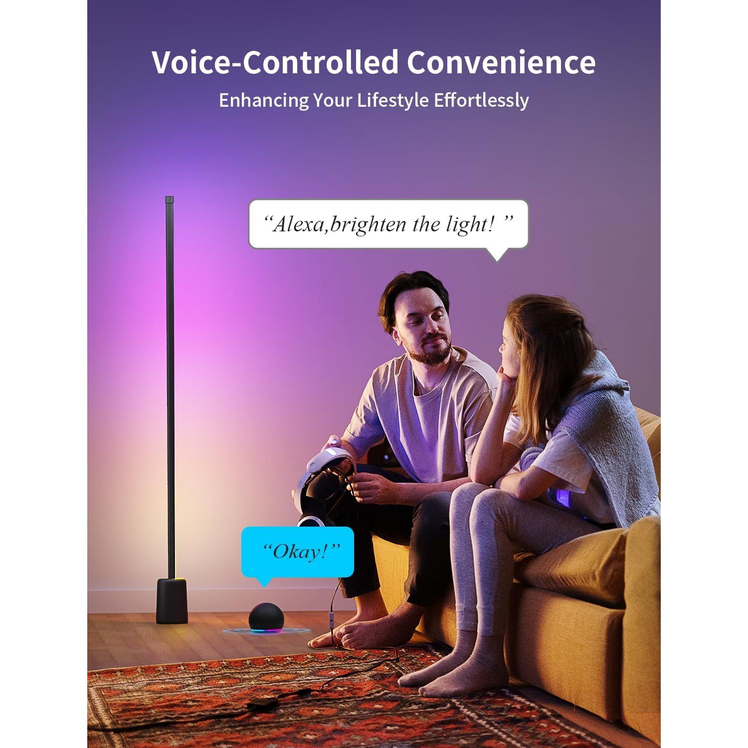 Lámpara de Esquina LED Ailofy 1500lm RGBW Control App