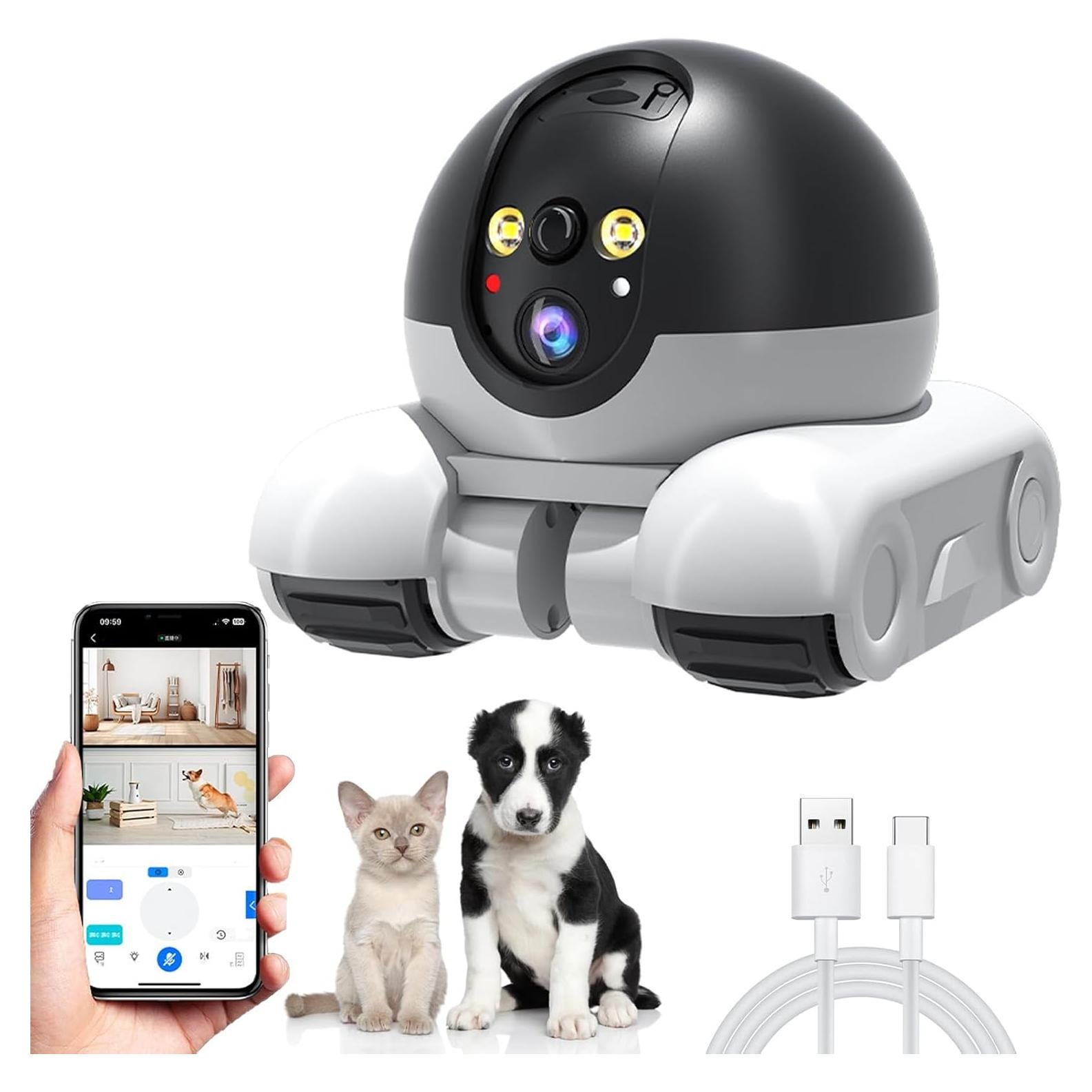 Cámara de Seguridad para Mascotas Denash 1080P Inalámbrica